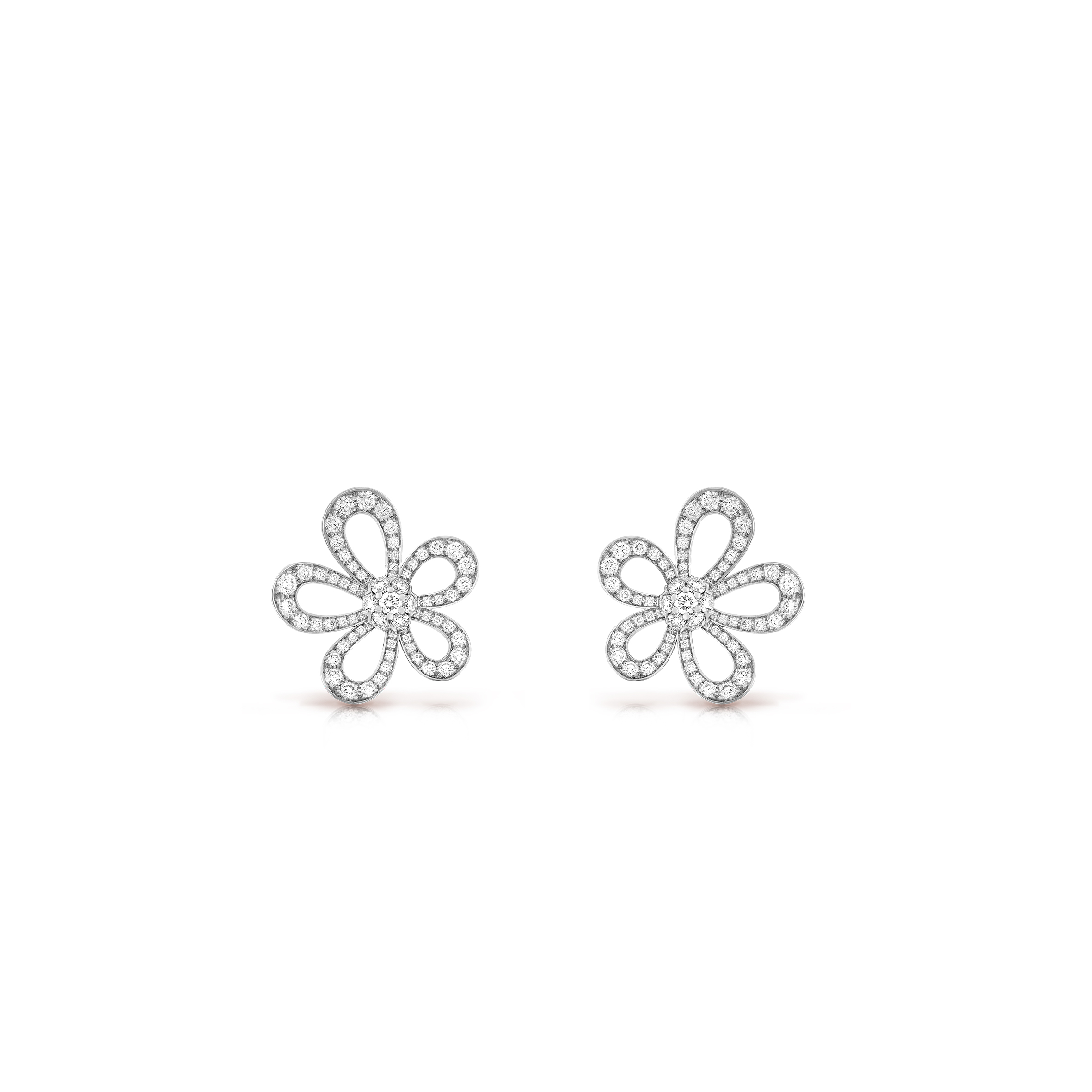 VAN CLEEF ARPELS FLOWERLACE EARRINGS VCARP05100